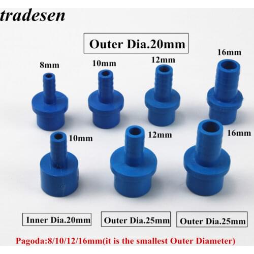 1pcs PVC Convert 20mm 25mm Pipe Reducer Connector Soft Hose Adapter Tube Fittings Garden Irrigation Plant Watering