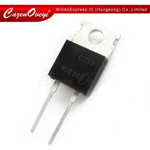 10pcs/lot MUR860 TO220 MUR860G TO-220 U860 In Stock