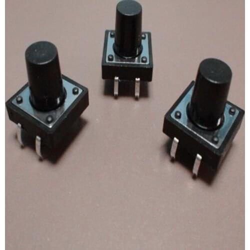 100PCS/Lot Push Button Switch 12*12*11 12*12 Light touch switch H= 11mm