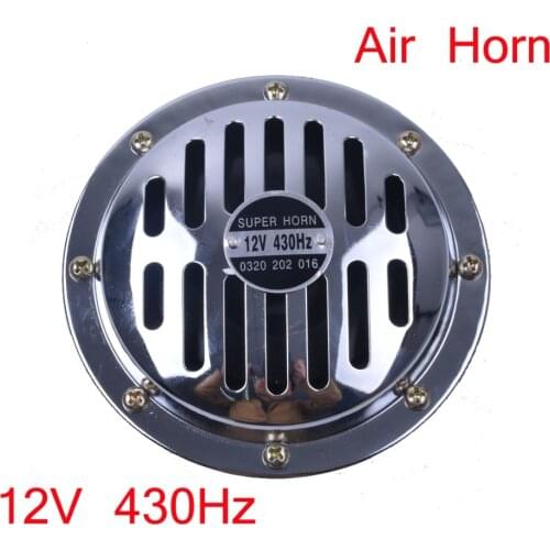 125mm Electric Air Horn 12V Loud Chrome Color Aluminum Coil for Vehicles Cars Trucks Motorcycles FREE SHIPPING