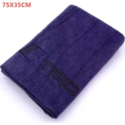 75x35 cm For Toyota TRD Car Wash Microfiber Towel Car Cleaning Drying Cloth Hemming car styling car accessaries