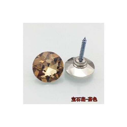 A19 20MM Crystal glass soft bag crystal button sofa bedside KTV background wall drill button decorative button DIY button