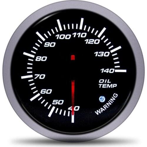 Car 12V 60mm Universal Oil Temp Gauge Pointer oil meter With temperature sensor indicadores de auto Racing for motorcycle moto