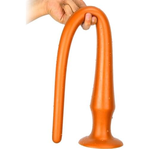 Long Deep Anal Dildo Adult Sex Toys For Women Men Anal Butt Plug No Vibrator Soft Anus Whip With Suction Cup Female Masturbator