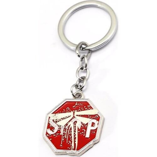 HSIC Game Jewelry Keychain The Last of Us 2 Key Ring Holder Car Chaveiro Men Jewelry Charms llaveros Valentines Gift