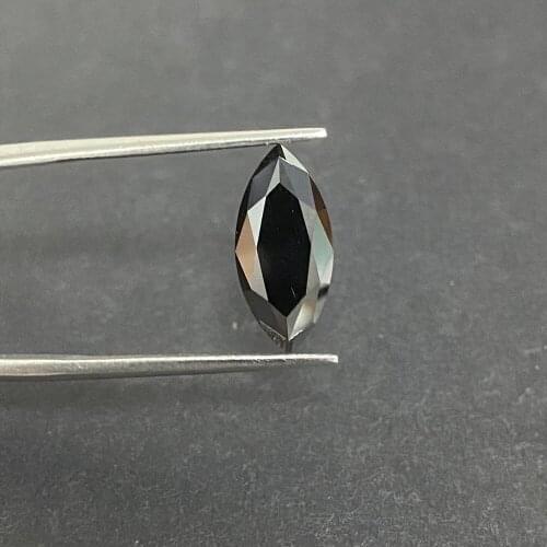 Moisangna Black Color Marquise Cut 8x16mm GRA Synthetic Moissanite Jewelry Necklace Gemstones