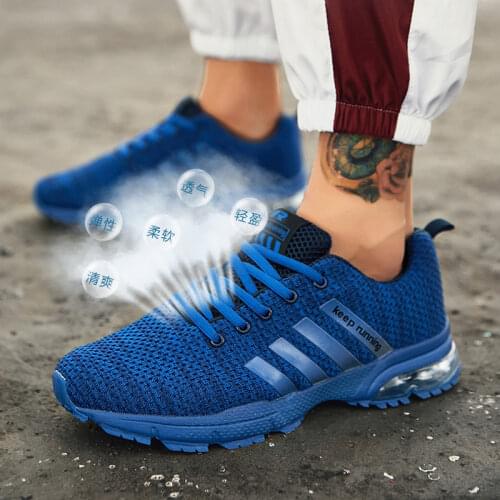 Men Casual Air CushionShoes Breathable Outdoor Sports Shoes Walking Jogging Sneakers Comfortable Athletic Training Footwear