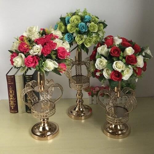 New style The First Big Day Decor Flower Stand Wedding Metal Stand Tall Table Centerpieces senyu0056