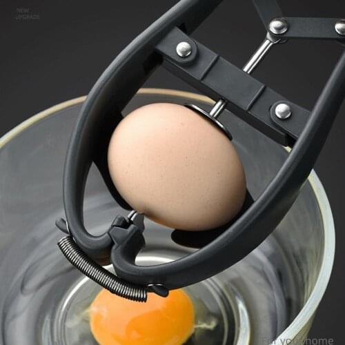 ​Quick Whisk Egg Shell Opener Manual Egg Opener 304 Stainless Steel Handy Egg Cracking Tool Kitchen Gadgets Quick Separation E