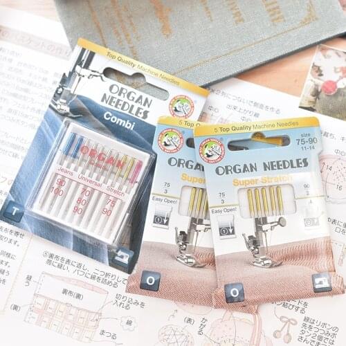 Organ sewing machine needle household machine needle conventional denim fabric anti jumper knitted fabric special