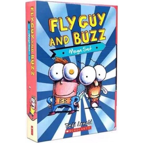 4-8 year 17 book/set Fly Guy And Buzz Mega Children English picture books Elementary chapter books Childrens commic books