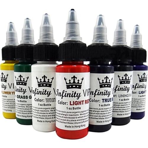 30ML/Bottle Professional Tattoo Pigment Inks Safe Half Permanent Tattoo Paints Supplies for Body Beauty Tattoo Art