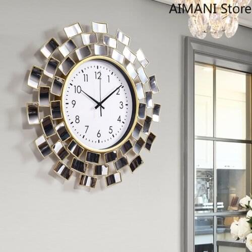 Nordic Creative Clock European-style Living Room Home Decoration Wall Clock Personalized Art Wall Hanging Ultra-quiet Wall Watch