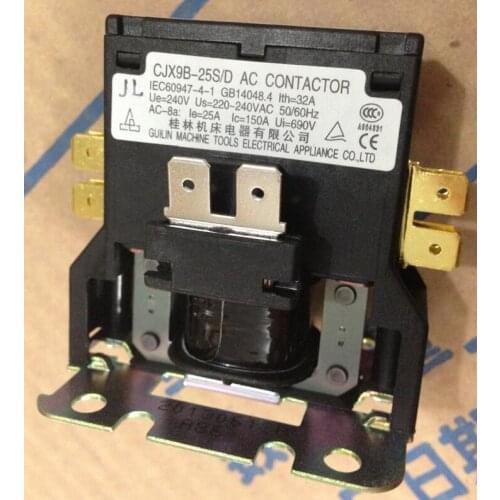 220V 2P-3P Outdoor device Air conditioner A/C contator monopole CJX9B-25S/D