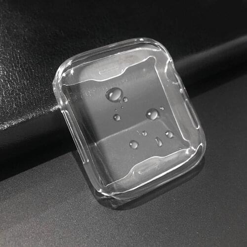 Protector Case For Apple Watch 5 4 3 2 1 44MM 40MM 360 Clear TPU Cover Full Case For iWatch 5 4 3 2 38MM 42MM Protective Shell