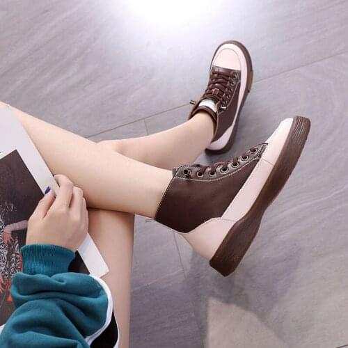 Ladies sneakers 2020 new arrivals ladies shoes outdoor fashion lace-up casual shoes