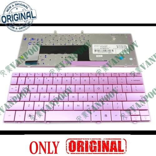100% New Notebook Laptop keyboard for HP Compaq Mini110 Mini 110 110-1000 Mini 102 Presario CQ10-100 Pink US Version V100226FS1