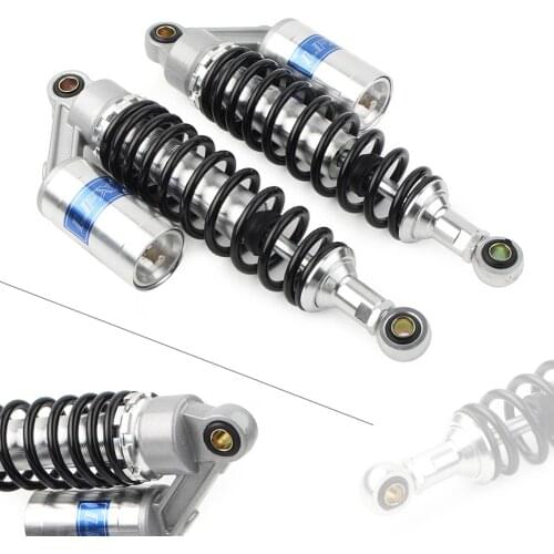 320mm 12.5'' Universal Motorcycle Accessories Rear Shock Absorbers For Yamaha Honda Scooter ATV Quad Silver Black 2Pcs