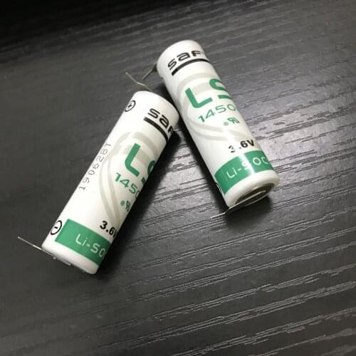 20PCS/lot New for LS14500 AA ER14505M 3.6v 2600mah lithium battery, with solder pins equipment and instruments battery