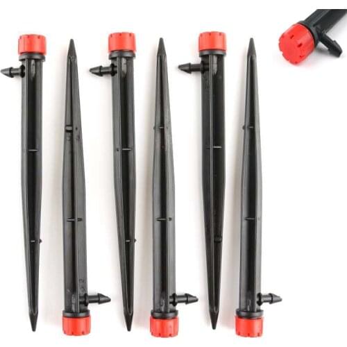 50pcs 8 Holes Micro Drip Irrigation 360 Degree Adjustable Water Dripper Garden Watering System 4/7mm Garden Hose Sprayer