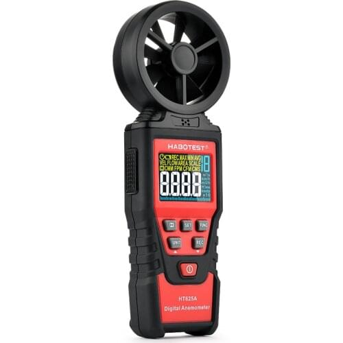 Digital Anemometer HT625 Series Handheld Wind Speed Gauge Meter With Air Volume And Humidity Measure Backlight LCD