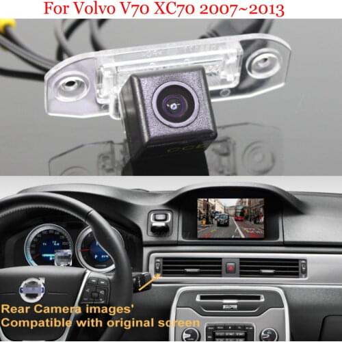 For Volvo V70 V 70 XC70 XC 70 2007~2013 RCA & Original Screen Compatible Car Rear View Camera Sets / CCD Back Up Reverse Camera