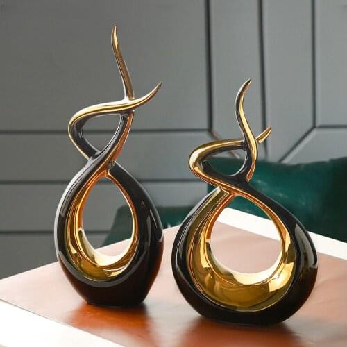 Chinese-style Ceramic Decorations Decorations Home Living Room Decorations Modern Model Room TV Cabinets Creative Decorations