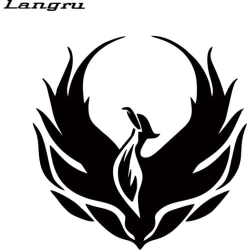 Langru Cool Graphics Phoenix Vinyl Car Sticker Decal Window Car Stying Creative Stickers Jdm
