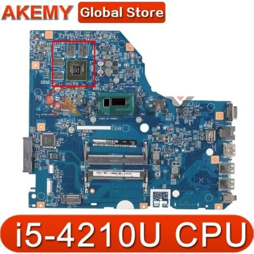 Akemy Laptop motherboard For ACER Aspire E5-772 i5-4210U Mainboard 14276-1M SR1EF N16V-GM-B1 DDR3