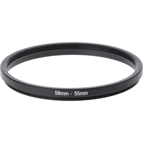 58mm To 55mm Metal Step Down Rings Lens Adapter Filter Camera Tool Accessory New 203B