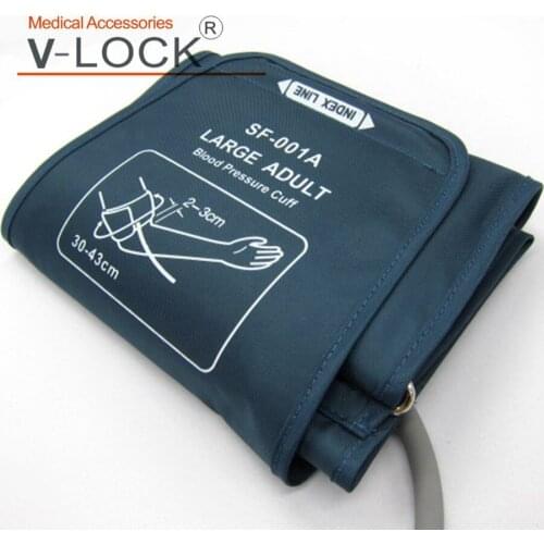 Reusable nylon single tube large adult child arm sphygmomanometer BP blood pressure Cuff