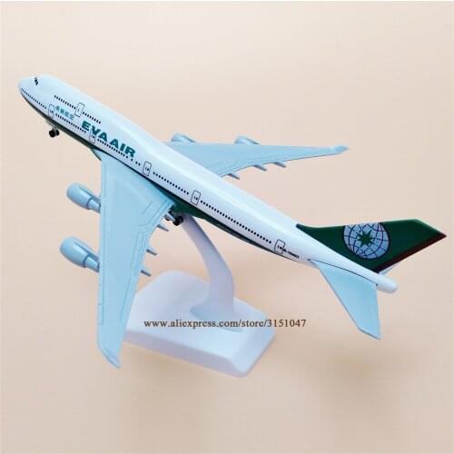 20cm Air China TAIWAN EVA AIR Airlines Boeing 747 B747 Airways Plane Model Alloy Metal Diecast Model Airplane Aircraft