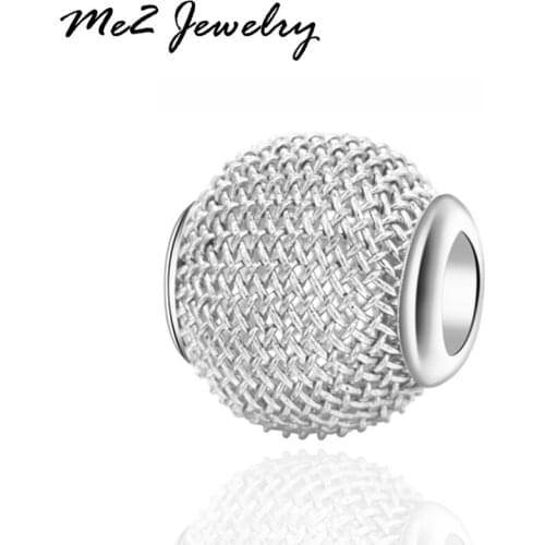 New Summer style Mesh beads european charm beads fit 2017 fashion women bracelet free shipping