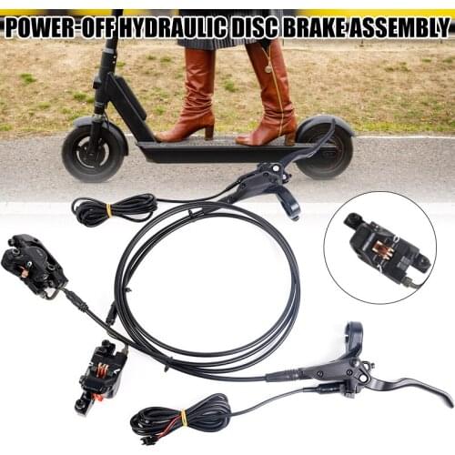 NEW Hydraulic Disc Brake Assembly Set with Power Switch for Folding Bike Electric Scooter