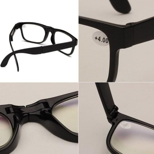 Foldable Unisex Reading Glasses Presbyopic Eyeglasses Full Frame +1.0 To +4.0 2XPC