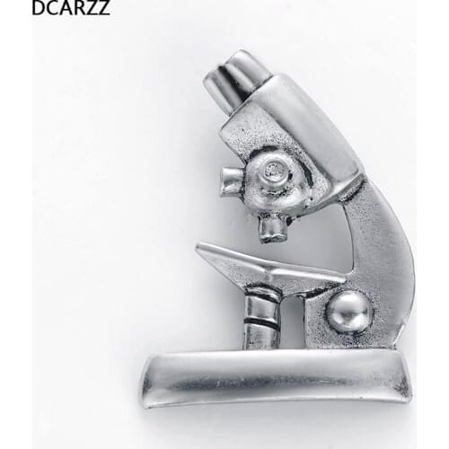 Vintage Microscope Pin Science and Lab Brooches Medical Jewelry Gift for Scientists/Science Teacher Collar Accessories Wholesale