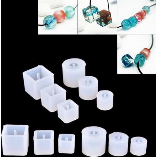 1Pcs Round Square Silicone Mold Epoxy Casting Resin For Jewelry Beads Pendant Bangle Bracelet Making Mold DIY Hand Craft Tool