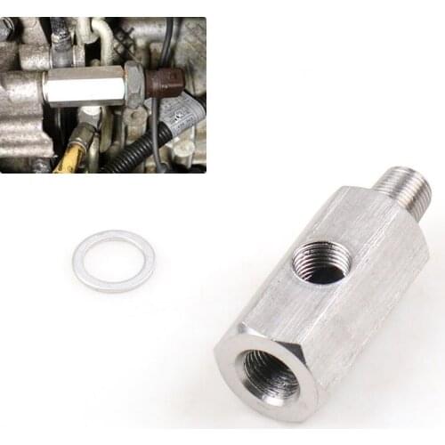 1pc Turbo Adapter Oil Feed Adapter Fitting Supply Feed Accessories 1/8inch Universal Oil Pressure Sensor