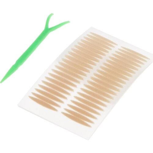 100 Pairs Invisible Lace 3mm Skin Color Adhesive Double Eyelid Tape Sticker