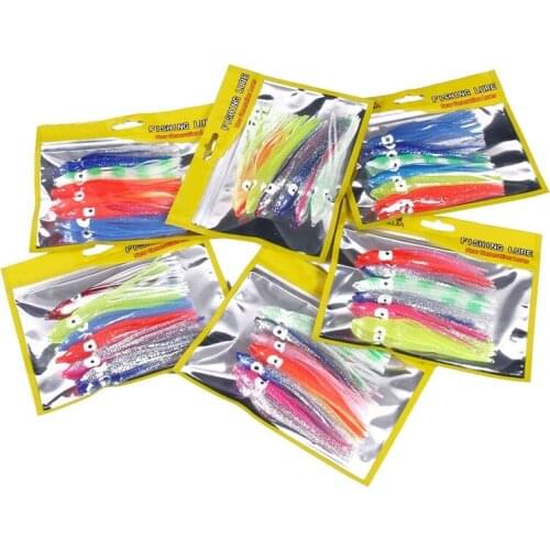 15Pcs/Lot Fishing Lures 12CM Fishing Jigging Lure Sea Fishing Squid Jigs Soft Bait