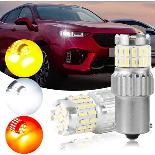 2pcs Drviaion 1156 LED Bulbs BAU15S-36SMD Canbus Brake Light Bulbs Replacement for Backup Reverse Light Bulb Tail Light