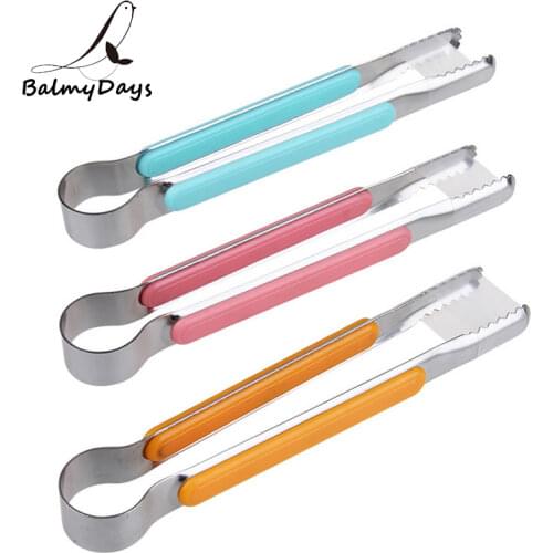 3Pcs BBQ Tongs Barbecue Grill Meat Tongs Mini Food Bread Salad Tongs Clamp Kitchen Cooking Frying Tongs BBQ Grill Accessories