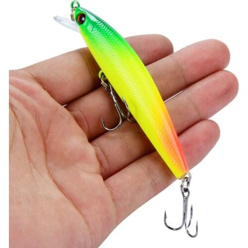 5 Colors 8.5cm/7.5g Fishing Lures Bionic Minnow Hard Bait 3D Eyes 6# With Sharp Hook Artificial Baits Isca Pesca Fish Tackle