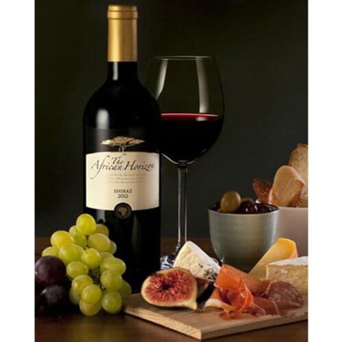 Diy 5D Diamond Painting 3D Cross Stitch Kit Full Rhinestone Ribbon Embroidery Crafts Home Decor Wine bottle still life DW223