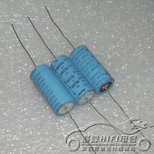 1pcs/1lot American copper foot Moroli MALLORY 15V2000UF for 16v2200uf high-end antique electrolytic capacitor
