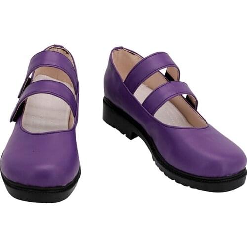 Anime Danganronpa 3 Kimura Cosplay Shoe Purple Lolita Maid Shoes