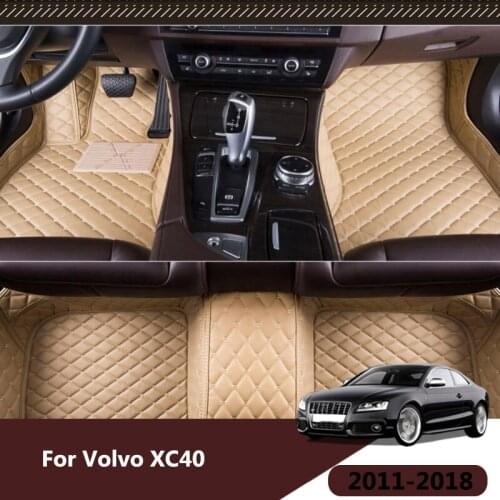 Car Floor Mat For V60 2011 2012 2013 2014 2015 2016 2017 2018 Auto Interior Carpets Accessories Rugs Left Wheel For Volvo V60