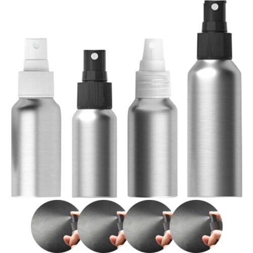 Spray Bottle Refillable Aluminum Perfume Bottles Portable Mini Cosmetic Hairdresser Sprayer 30/50/100/120/150ml