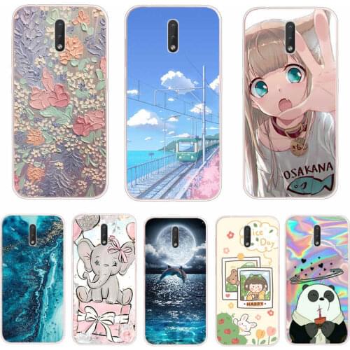 For Nokia 2.3 Case Back Cover for Nokia 2.3 Coque Soft TPU Pattern Case for Nokia2.3 Silicone Bumper Case shell