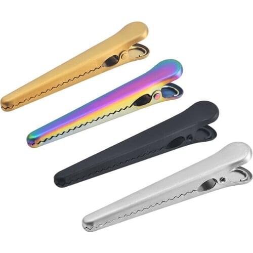 200Pcs/Lot 11.5cm Long Clips Stainless Steel Jaw Kitchen Food Storage Clip Accessories Chip Bag Clips For Air Tight Seal Grip